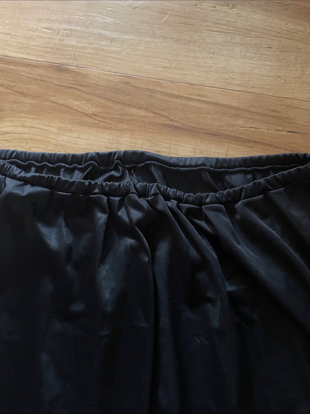 Black Lace Hem A-Line Skirt - Picture 7 of 7